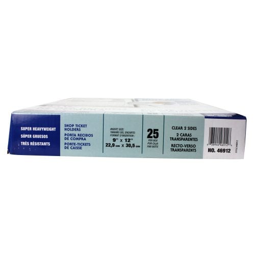C-Line Reinforced Edge Shop Ticket Holders - 25pk