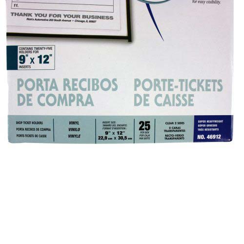 C-Line Reinforced Edge Shop Ticket Holders - 25pk
