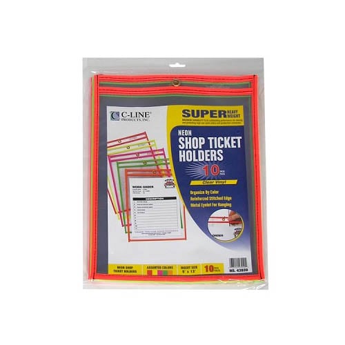 C-Line Reinforced Neon Stitched Ticket Holders