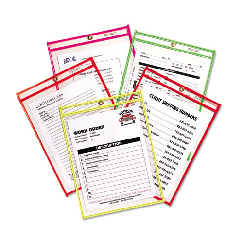 C-Line Reinforced Neon Stitched Ticket Holders