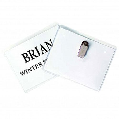 C-Line Sealed Clip Style Name Badge Holder Kits - 50/BX