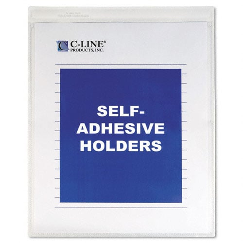 C-Line Self Adhesive Clear Heavy Vinyl Back Holders