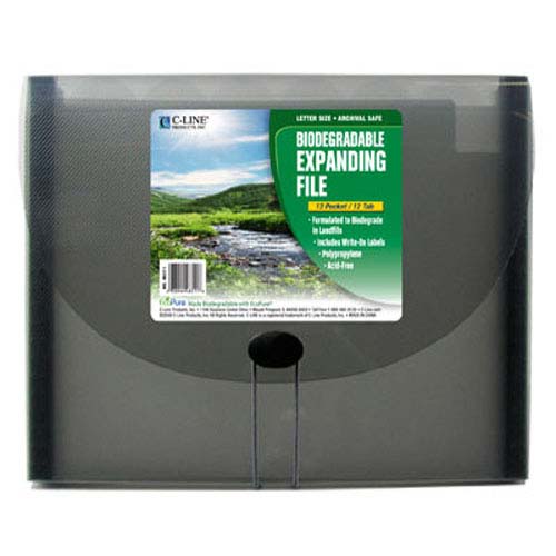 C-Line Smoke 13-Pocket Biodegradable Expanding File - CLI-48311
