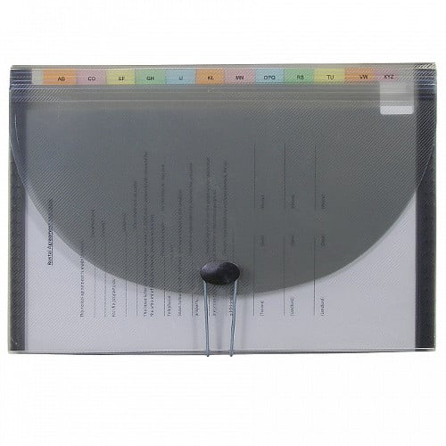 C-Line Smoke 13-Pocket Legal Size Poly Expanding File 1pk - CLI-58331