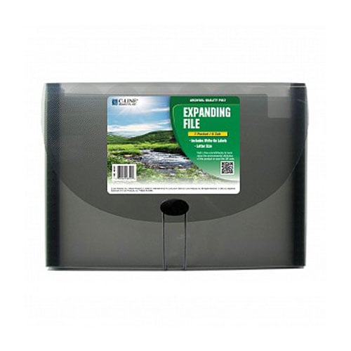 C-Line Smoke 7-Pocket Biodegradable Expanding File - CLI-48301