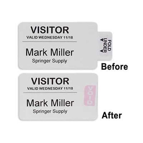 C-Line Times Up! Self-Expiring Security Badges for Direct Thermal Printers - CLI-97017