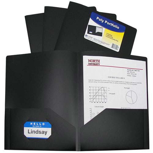 C-Line Two-Pocket Heavyweight Poly Portfolio