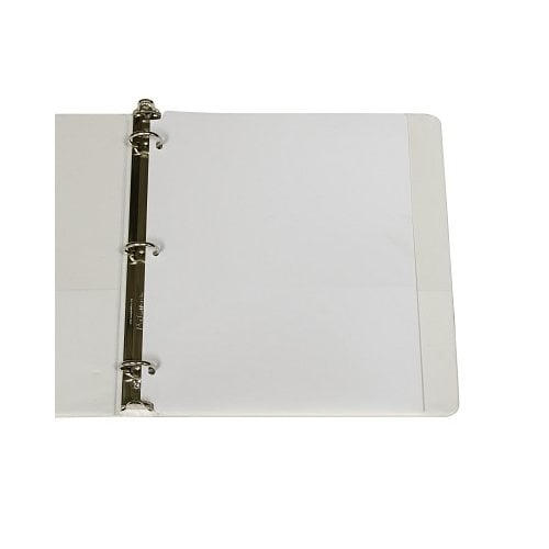 C-Line White Two-Pocket Poly Portfolio Folder with Three-Hole Punch 25pk - CLI-33937