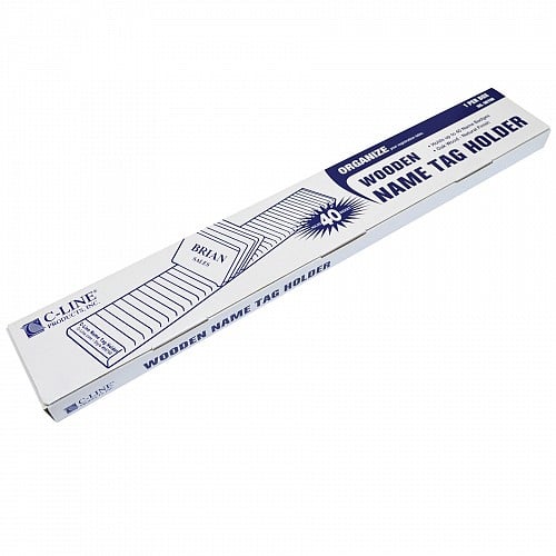 C-Line Wooden Name Badge Holder Kit - CLI-98700