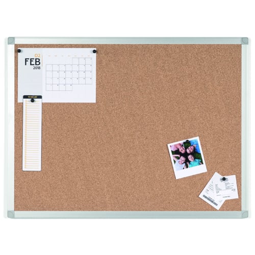 MasterVision Ayda 24" X 36" Cork Bulletin Board with Aluminum Frame - CA03409214