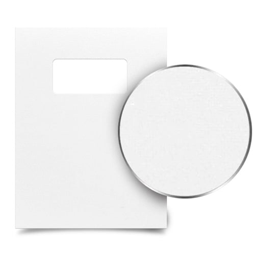 Calm Coconut 9" x 11" Card Stock Covers with Windows - 100 Sets