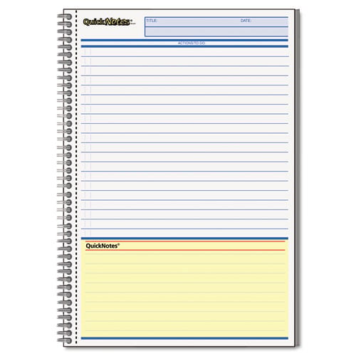 Cambridge Limited  5" x 8" Perforated QuickNotes Notebooks (1/Pack) - 06096