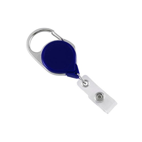 Carabiner Badge Reels with Clear Vinyl Strap