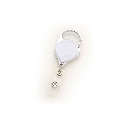 Carabiner Badge Reels with Clear Vinyl Strap
