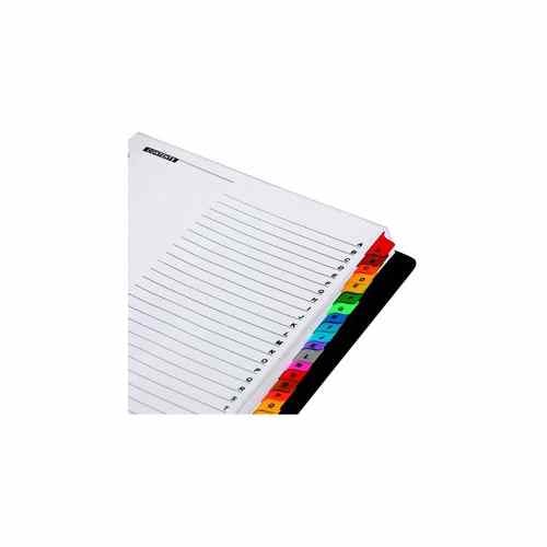 Cardinal 1 1/2" Black EasyOpen 500 Capacity Card File Binder 12pk - CRD-65325