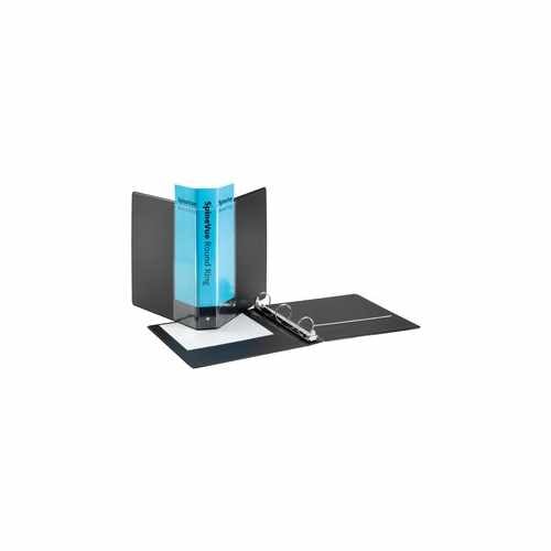 Cardinal 1.5" Black SpineVue Locking Round Ring Binder 12pk - CRD-16701V3