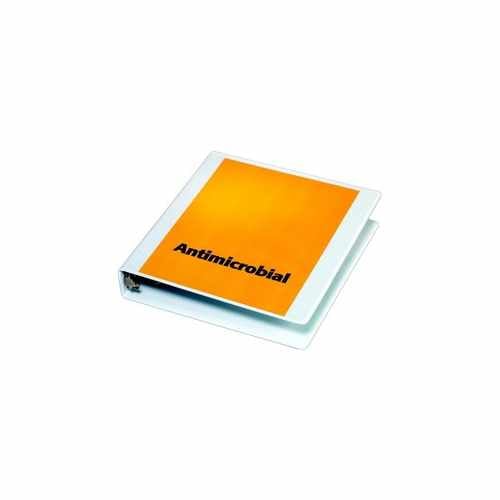 Cardinal 1.5" White Antimicrobial ClearVue Locking Ring Binder 12pk - CRD-32215