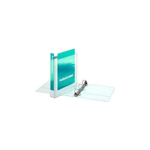 Cardinal 1.5" White Antimicrobial ClearVue Slant-D Ring Binder 12pk - CRD-32115
