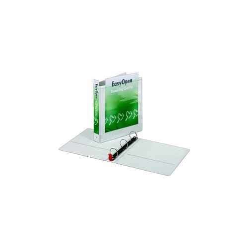 Cardinal 1.5" White EasyOpen ClearVue Locking Round Ring Binder 12pk - CRD-11110CB