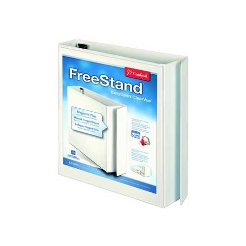Cardinal 1.5" White EasyOpen FreeStand Locking Slant-D Binder 12pk - CRD-43110