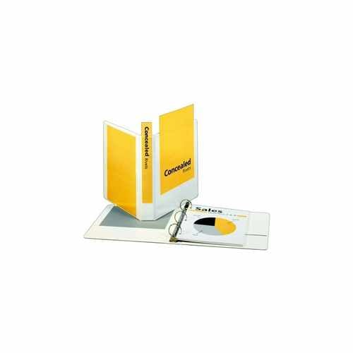 Cardinal 1.5" White ProVue Concealed Rivet Round Ring Binder 12pk - CRD-31310