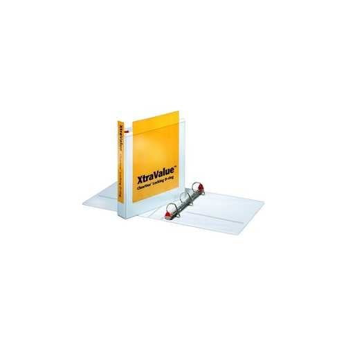 Cardinal 1.5" White XtraValue ClearVue Locking Slant-D Binder 12pk - CRD-19020