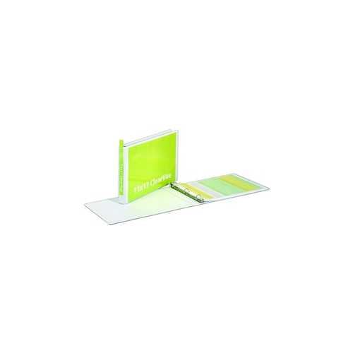 Cardinal 1" White 11" x 17" Tabloid ClearVue Slant-D Ring Binder 6pk - CRD-22112V3