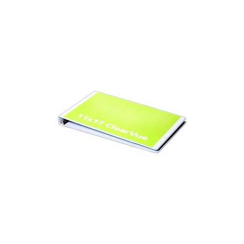 Cardinal 1" White 11" x 17" Tabloid ClearVue Slant-D Ring Binder 6pk - CRD-22112V3