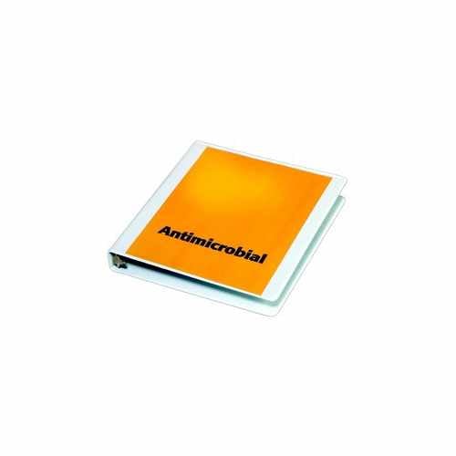 Cardinal 1" White Antimicrobial ClearVue Locking Ring Binder 12pk - CRD-32200