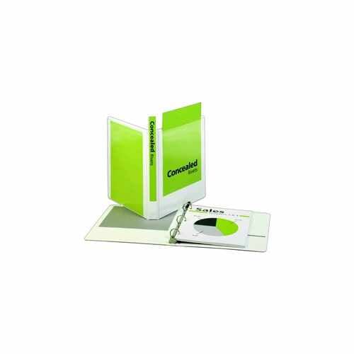 Cardinal 1" White ProVue Concealed Rivet Round Ring Binder 12pk - CRD-31300