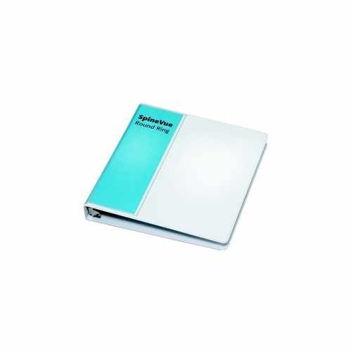 Cardinal 1" White SpineVue Locking Round Ring Binder 12pk - CRD-16303V3