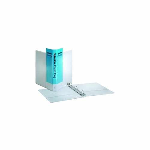 Cardinal 1" White SpineVue Locking Round Ring Binder 12pk - CRD-16303V3