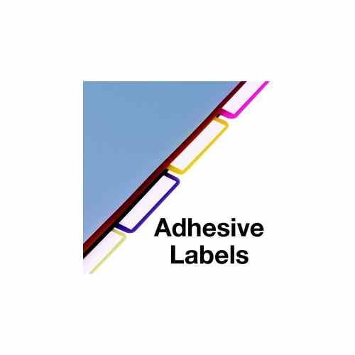 Cardinal 11" x 17" Multi-Color Poly 5 Tab Divider (24 Sets) - CRD-84250