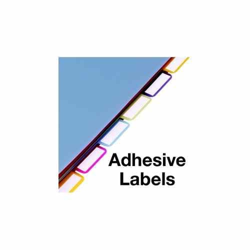 Cardinal 11" x 17" Multi-Color Poly 8 Tab Divider - (24 Sets) - CRD-84251