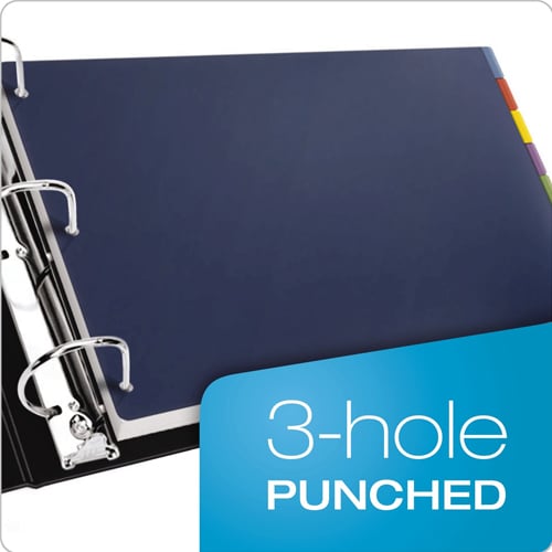 Cardinal 11" x 17" Multi-Color Poly 8 Tab Divider - (24 Sets) - CRD-84251