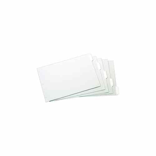 Cardinal 11" x 17" White Write 'n Erase 5 Tab Divider (24 Sets) - CRD-84270CB