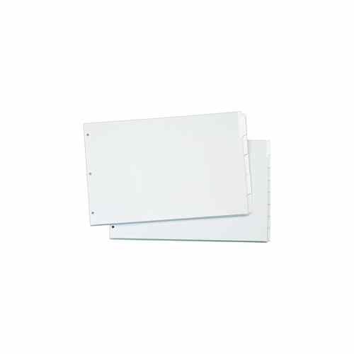 Cardinal 11" x 17" White Write 'n Erase 5 Tab Divider (24 Sets) - CRD-84270CB