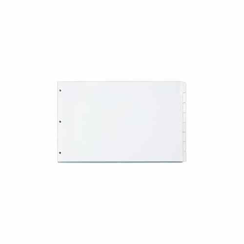 Cardinal 11" x 17" White Write 'n Erase 8 Tab Divider (24 Sets) - CRD-84271