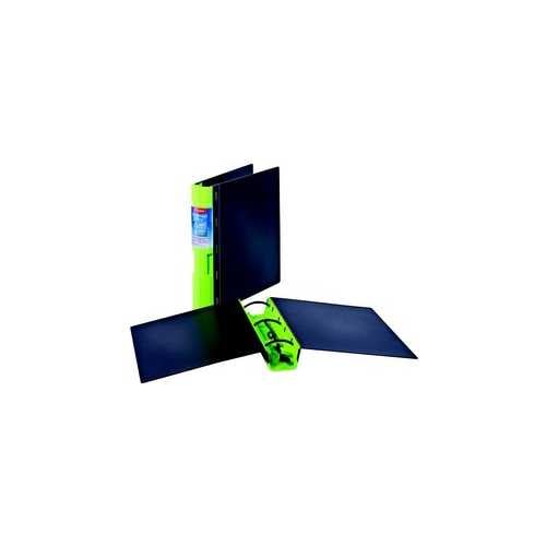 Cardinal 2" Black Cover with Green Spine EcoSmart Ring Binder - 12pk
