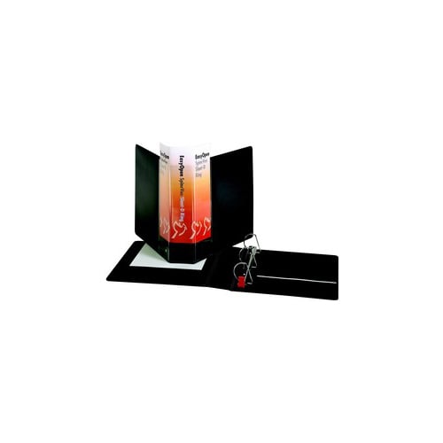 Cardinal 2" Black EasyOpen SpineVue Locking Slant-D Ring Binder - 12pk