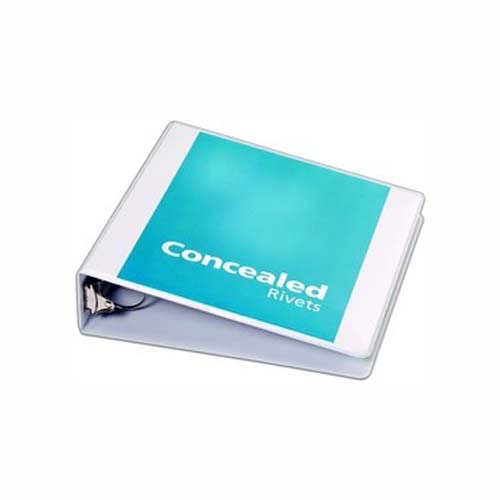 Cardinal 2" White ProVue Concealed Rivet Round Ring Binder 12pk - CRD-31320