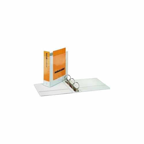 Cardinal 3" White Antimicrobial ClearVue Locking Ring Binder 12pk - CRD-32230