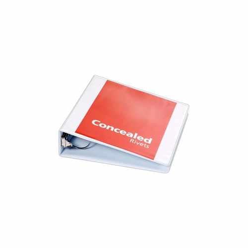 Cardinal 3" White ProVue Concealed Rivet Round Ring Binder 12pk - CRD-31330
