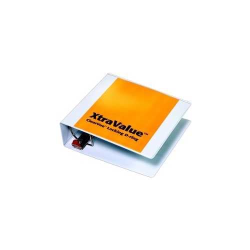 Cardinal 3" White XtraValue ClearVue Locking Slant-D Ring Binder 6pk - CRD-19040CB