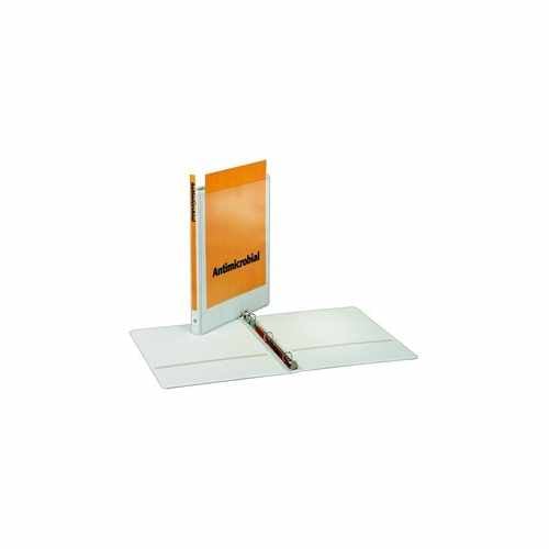 Cardinal 5/8" White Antimicrobial ClearVue Locking Ring Binder 12pk - CRD-32250