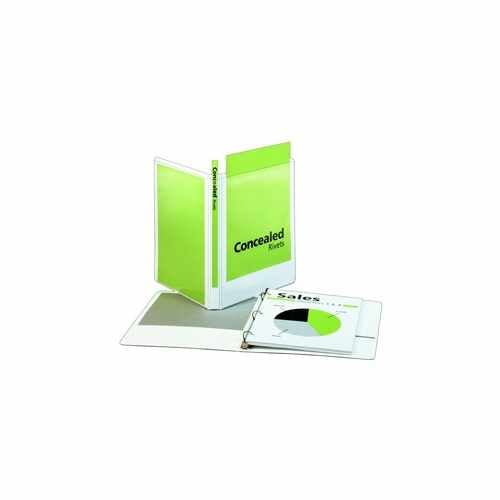 Cardinal 5/8" White ProVue Concealed Rivet Round Ring Binder - 12pk