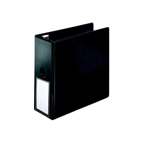 Cardinal 5" Black EasyOpen Ring Binder w/Label Holder - 2pk