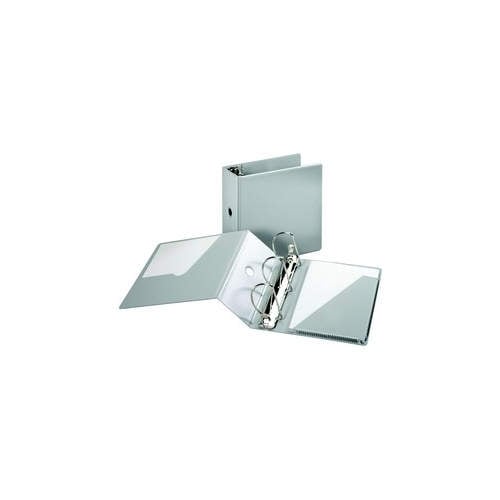 Cardinal 5" Gray SuperStrength Locking Slant-D Ring Binder - 2pk