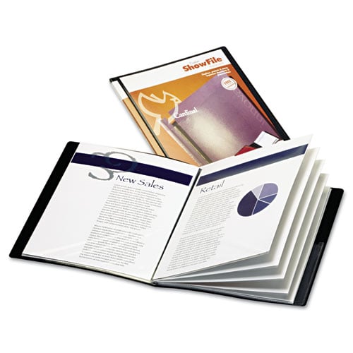 Cardinal Black Custom ShowFile 24 Pocket Presentation Book 12pk - CRD-50232