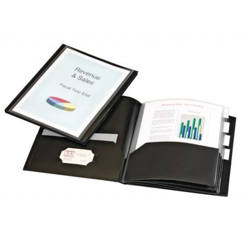 Cardinal Black ReportPro 10 Pocket Project Organizer (Pack of 24) - CRD-13601
